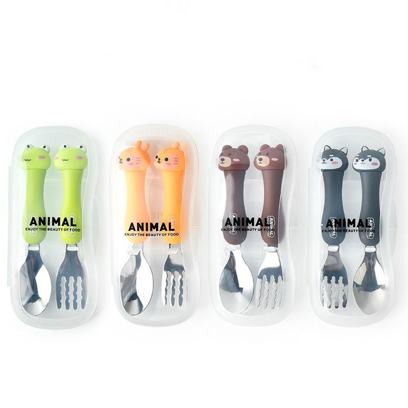 Kids Spoon and Fork with Case